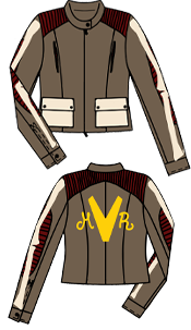 Vanson/Rossi colaborated design drawing