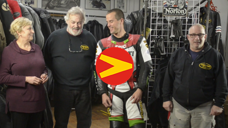 Mike Van der Sleesen introduces Vanson' new Air-Pro air bag suit