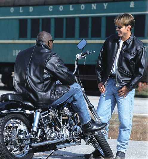 Vanson customers wearing their sportrider jacket