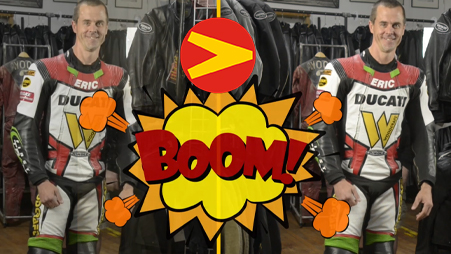 Eric Wood and Matt Silva Discuss the features of Vanson' Air-Pro air bag suit