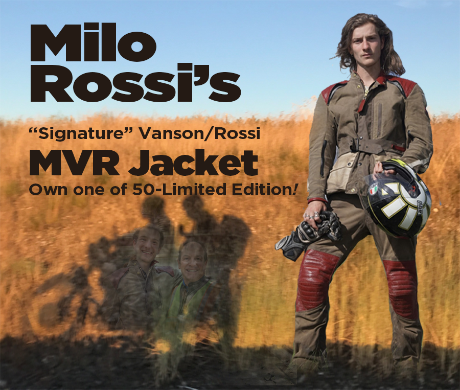 Milo Rossi MVR jacket announcement header